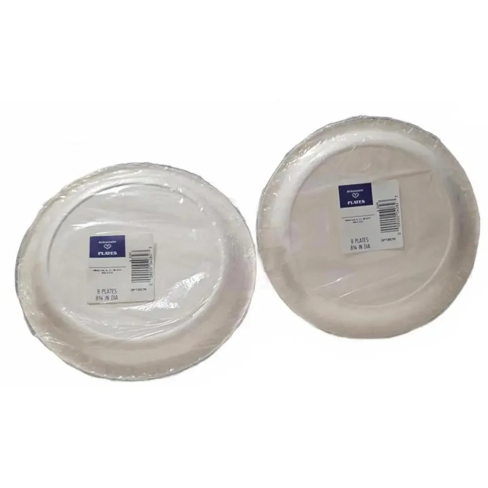 USA Hallmark Ambassador Paper Plates 2‑Pk, 8.75